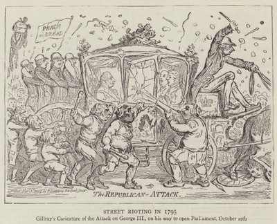 Émeutes de rue en 1795 - James Gillray